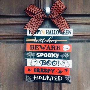 Fall decor Halloween sign
